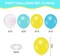 60Pcs Cartoon Sponge Party Balloon Bikini Flower Bubble Printed Latex Balloon Teal Blue Yellow Clear Balloon for Birthday Baby Shower Party Decor, 12 in